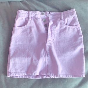 Brandy Melville purple jean mini skirt